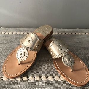 Women’s gold sandals - Jack Rogers size 8